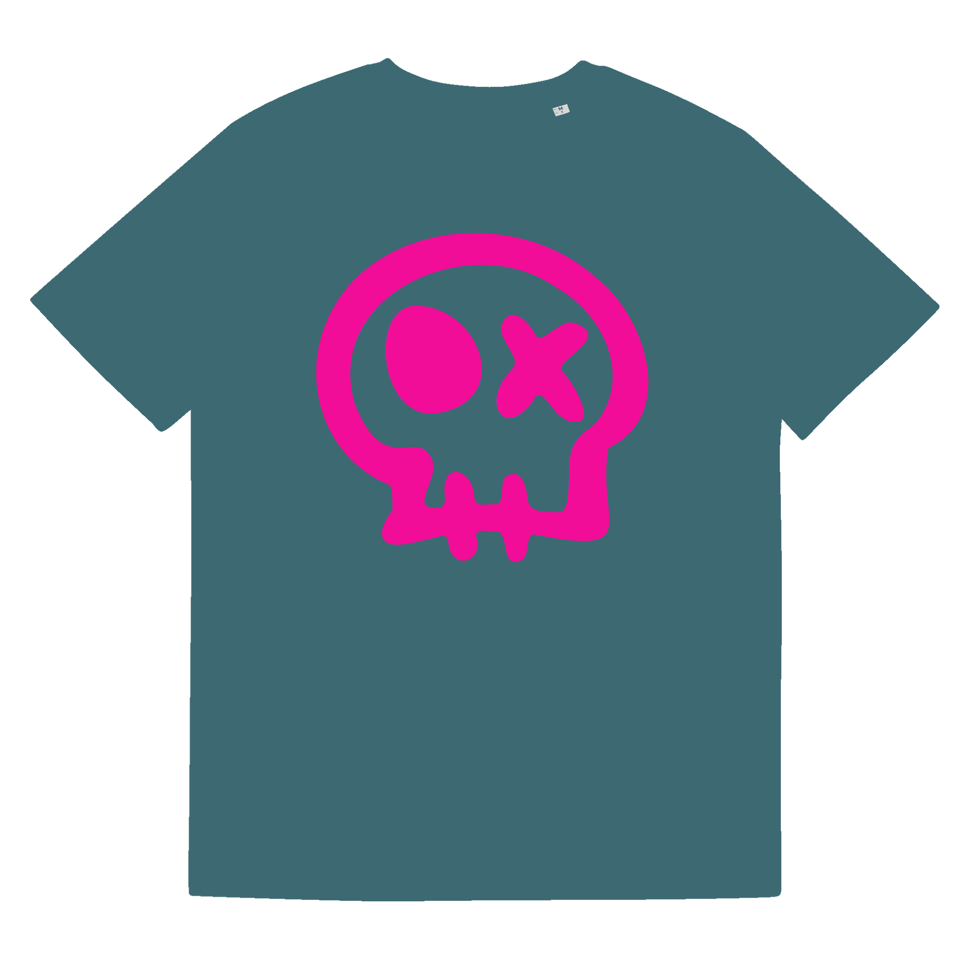 Camiseta # RENS // Rosa Fucsia // ECO Algodón Orgánico // Unisex - COSTA DA MORTE 💀 DEATH COAST
