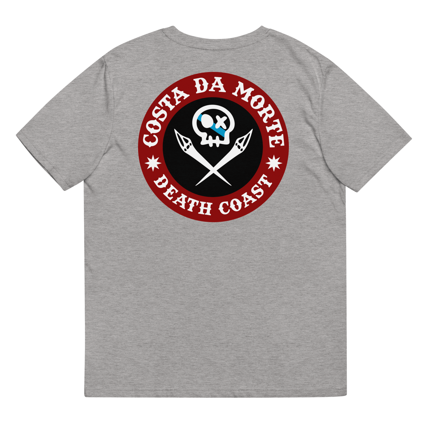 Camiseta # RONCUDO // ROJO Y NEGRO //  ECO Algodón Orgánico // Unisex - COSTA DA MORTE 💀 DEATH COAST