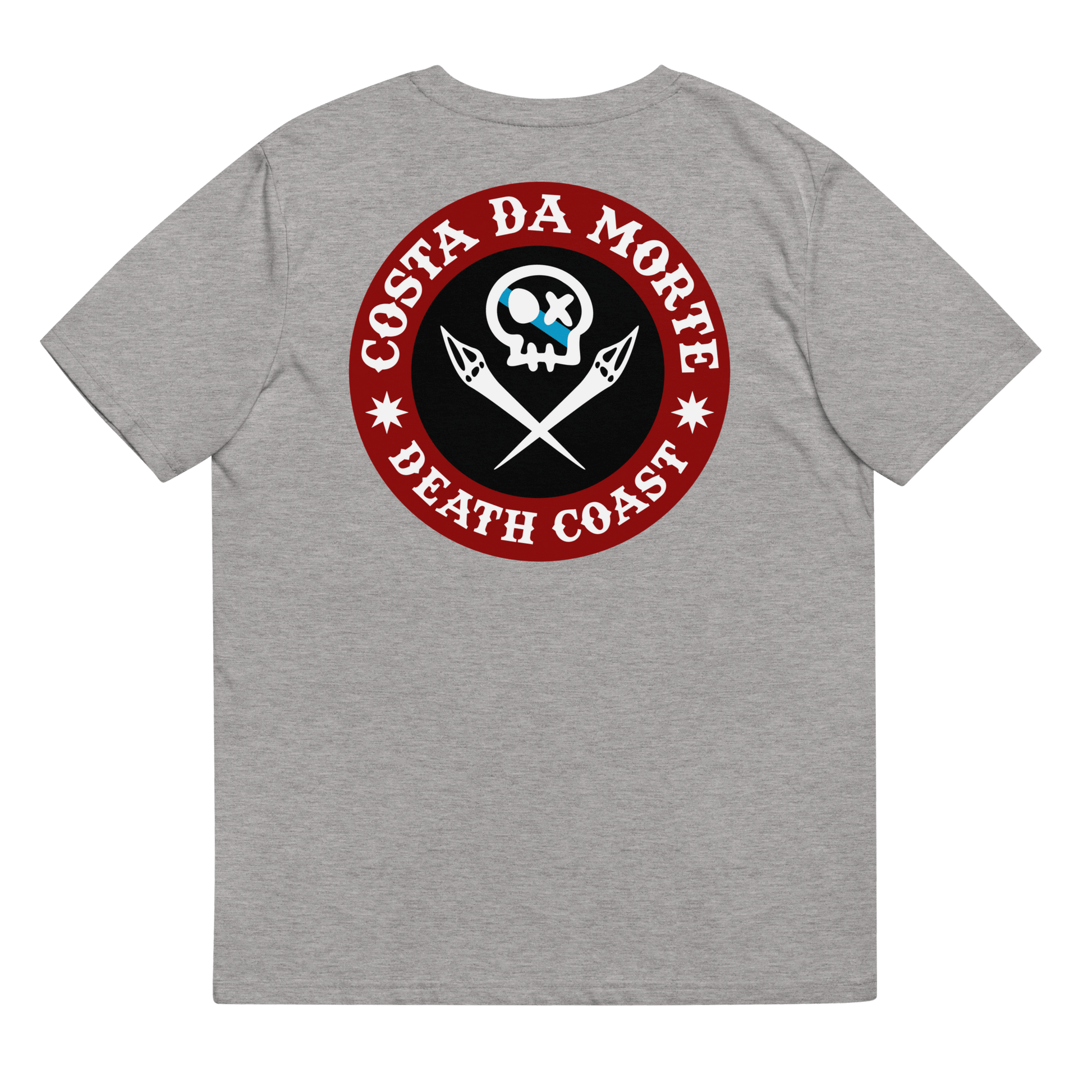 Camiseta # RONCUDO // ROJO Y NEGRO //  ECO Algodón Orgánico // Unisex - COSTA DA MORTE 💀 DEATH COAST