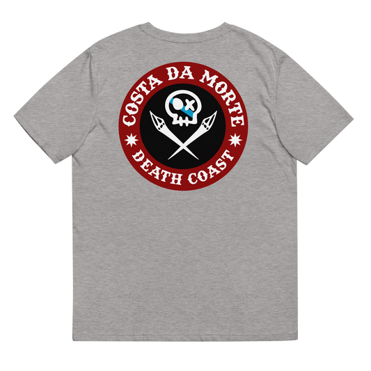 Camiseta # RONCUDO // ROJO Y NEGRO //  ECO Algodón Orgánico // Unisex - COSTA DA MORTE 💀 DEATH COAST