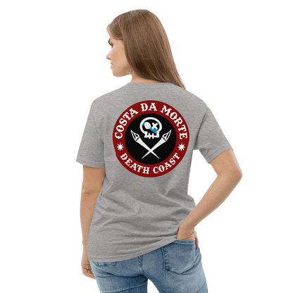 Camiseta # RONCUDO // ROJO Y NEGRO //  ECO Algodón Orgánico // Unisex - COSTA DA MORTE 💀 DEATH COAST