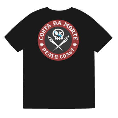 Camiseta # RONCUDO // ROJO Y NEGRO //  ECO Algodón Orgánico // Unisex - COSTA DA MORTE 💀 DEATH COAST