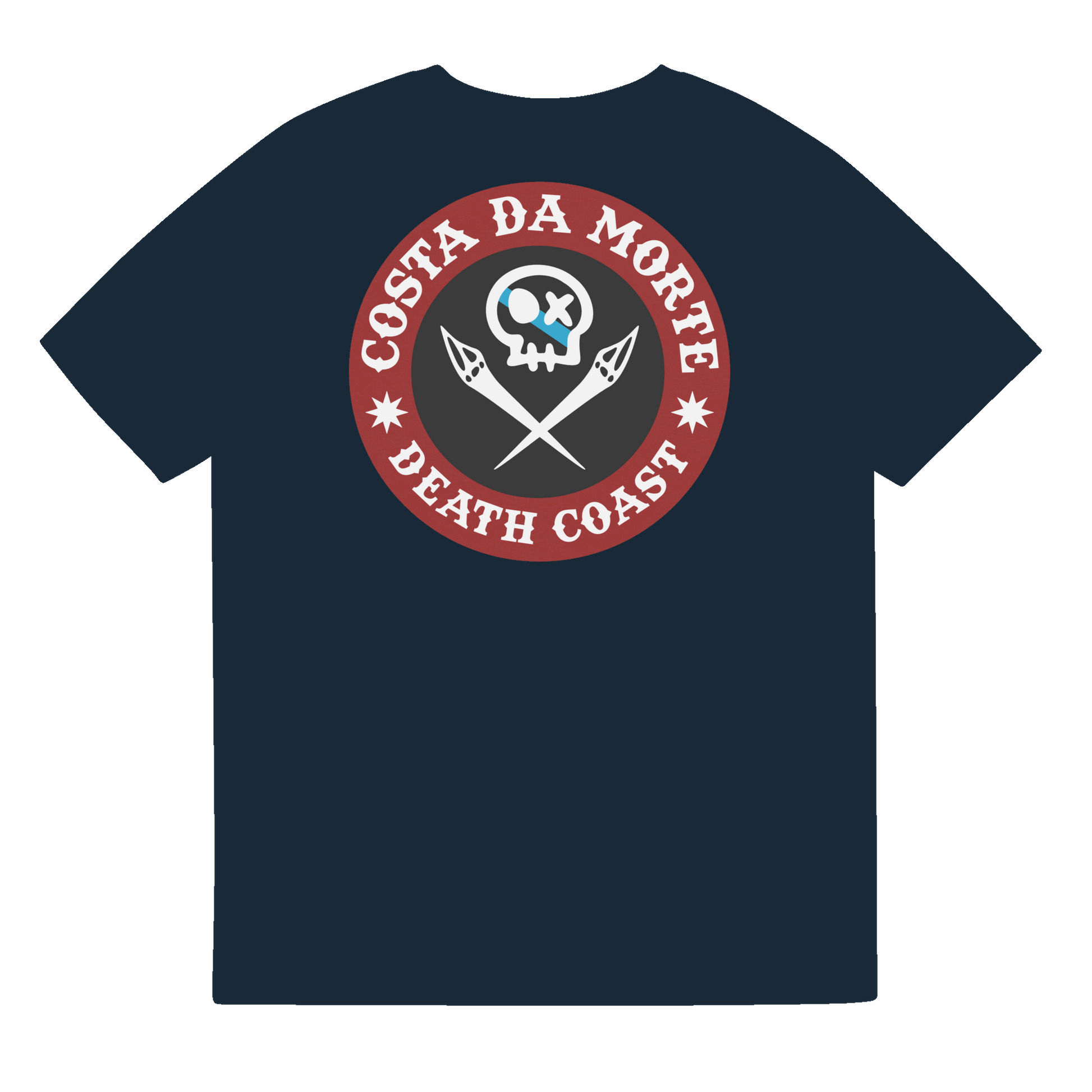 Camiseta # RONCUDO // ROJO Y NEGRO //  ECO Algodón Orgánico // Unisex - COSTA DA MORTE 💀 DEATH COAST