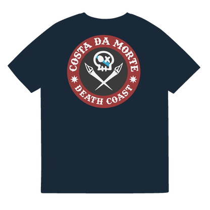 Camiseta # RONCUDO // ROJO Y NEGRO //  ECO Algodón Orgánico // Unisex - COSTA DA MORTE 💀 DEATH COAST