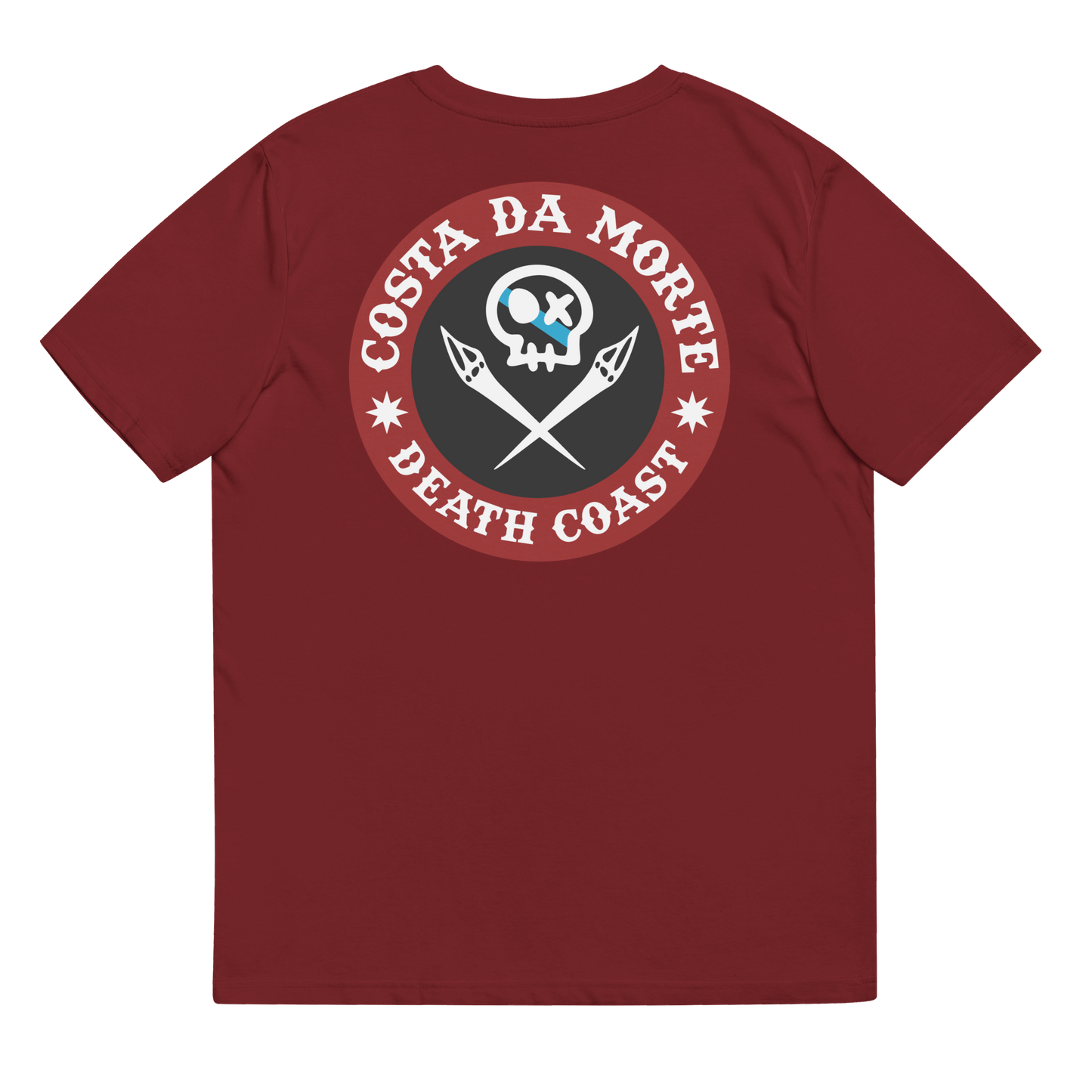 Camiseta # RONCUDO // ROJO Y NEGRO //  ECO Algodón Orgánico // Unisex - COSTA DA MORTE 💀 DEATH COAST