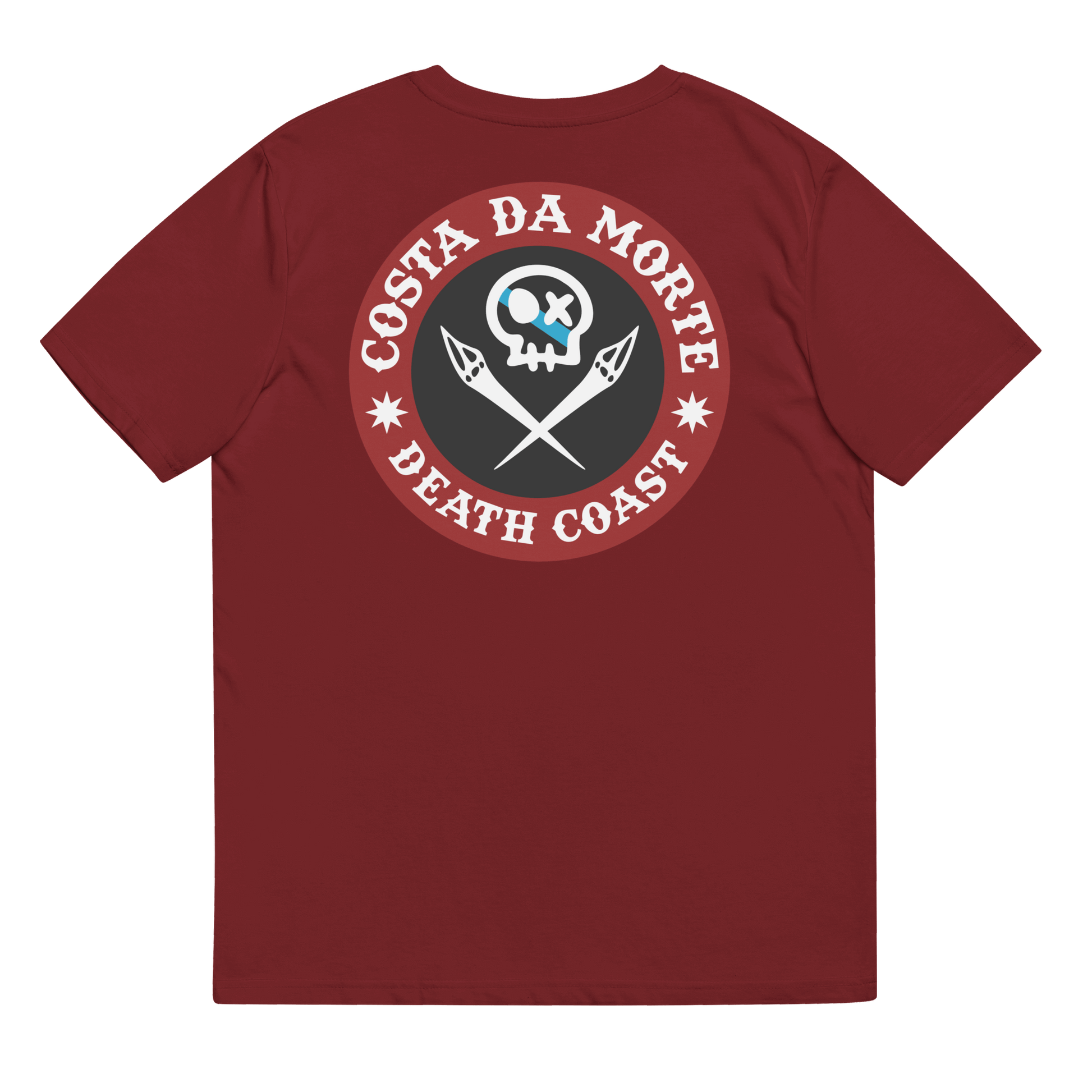 Camiseta # RONCUDO // ROJO Y NEGRO //  ECO Algodón Orgánico // Unisex - COSTA DA MORTE 💀 DEATH COAST