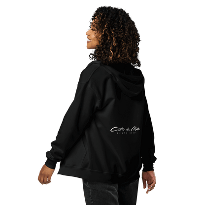 Sudadera # DUYO // Hoodie Premium con Capucha y Cremallera // Unisex // // Bordado - COSTA DA MORTE 💀 DEATH COAST