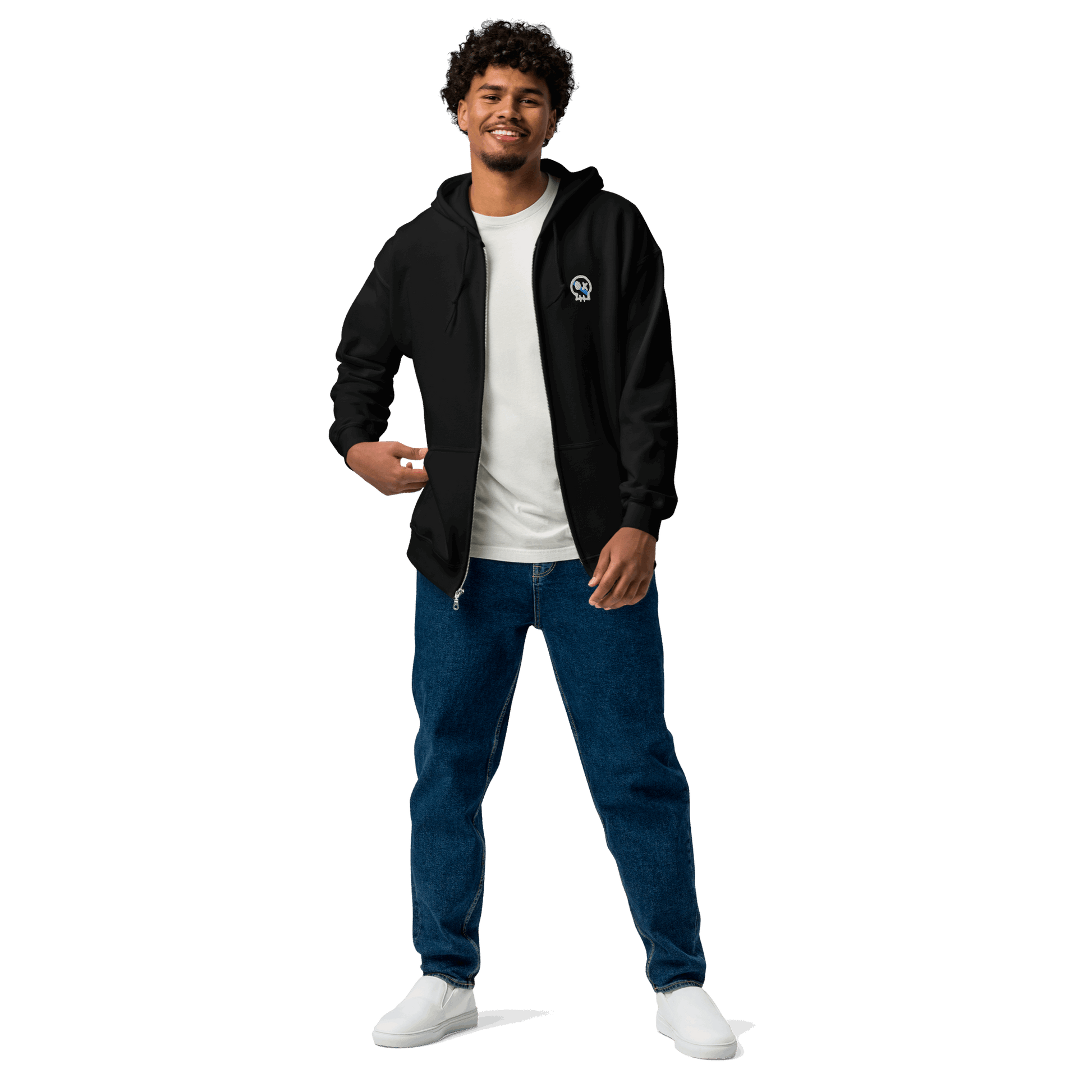 Sudadera # DUYO // Hoodie Premium con Capucha y Cremallera // Unisex // // Bordado - COSTA DA MORTE 💀 DEATH COAST